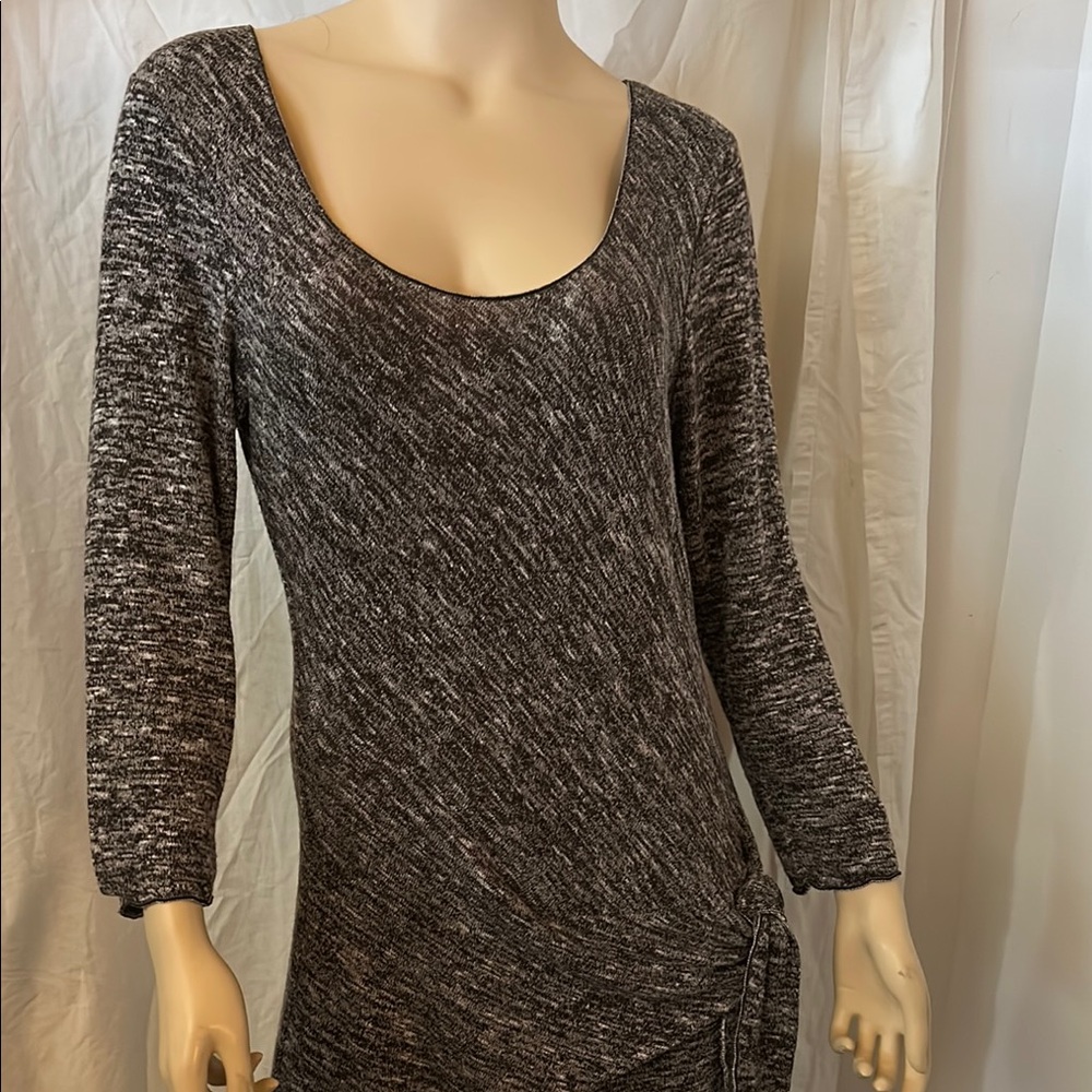 Max Edition Gray Ruched Sheath Dress
